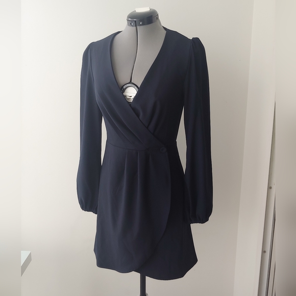 The Fifth Label navy blue wrap mini dress - Picture 2 of 9
